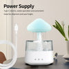 Rain Cloud USB Humidifier Water Drip Mushroom Rain Cloud Diffuser Water Drop Sound Aroma Lamp For Household