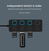 4-Port USB 2.0 Hub with Power Adapter - Expand Connectivity for Laptops, PCs, & More (UAE)