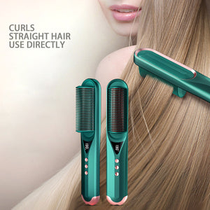 Hair Straightener Comb Curler