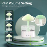 Rain Cloud USB Humidifier Water Drip Mushroom Rain Cloud Diffuser Water Drop Sound Aroma Lamp For Household