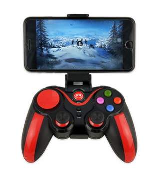 Black S5 Plus mobile game controller with ergonomic design and USB connection