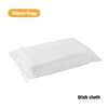 Set of disposable cleaning brushes with replaceable heads and a storage container
