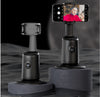Black 360° auto face tracking gimbal for smartphones with a built-in tripod mount