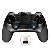 Black universal Bluetooth wireless controller with ergonomic design