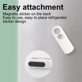 Mini handheld heat sealer with white and blue color options, featuring a cutting blade and USB charging port