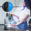 Black 360° auto face tracking gimbal for smartphones with a built-in tripod mount