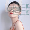 Heated Vibration Eye Massager: White/Pink, Relaxation for Tired Eyes  pen_spark