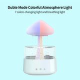 Rain Cloud USB Humidifier Water Drip Mushroom Rain Cloud Diffuser Water Drop Sound Aroma Lamp For Household