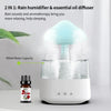 Rain Cloud USB Humidifier Water Drip Mushroom Rain Cloud Diffuser Water Drop Sound Aroma Lamp For Household